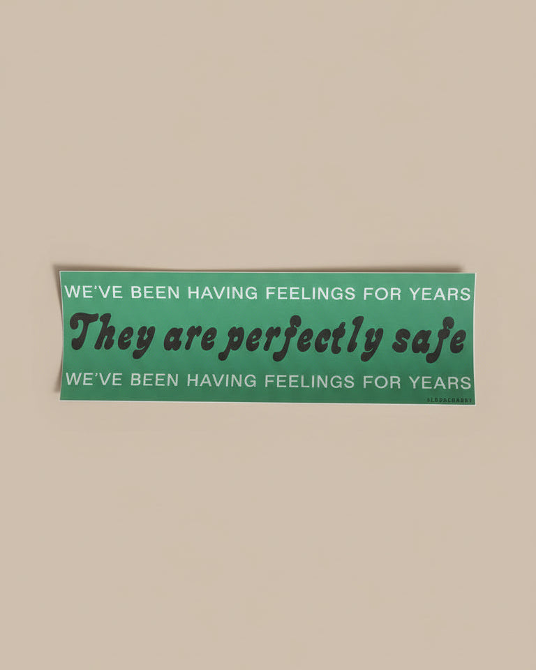 Feelings Are Safe Sticker | Lord Cowboy