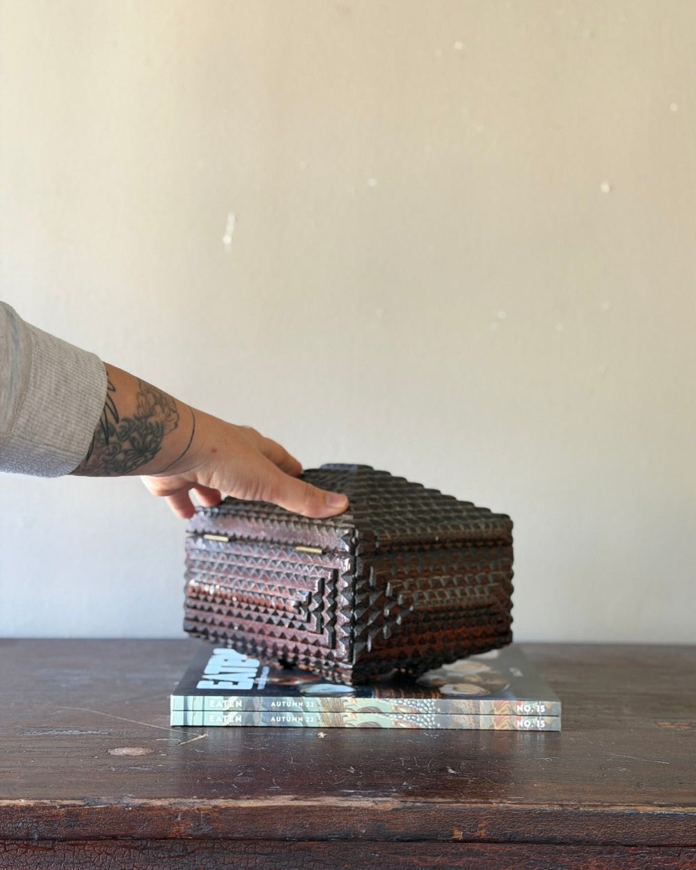 Tramp Art Vanity Box