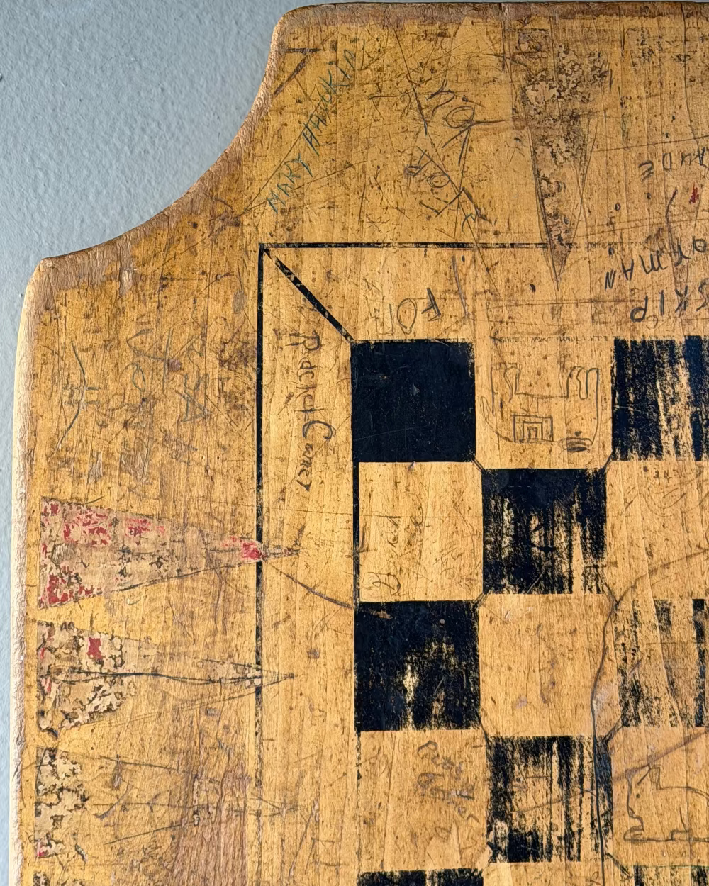 Folk Art Game Table Top