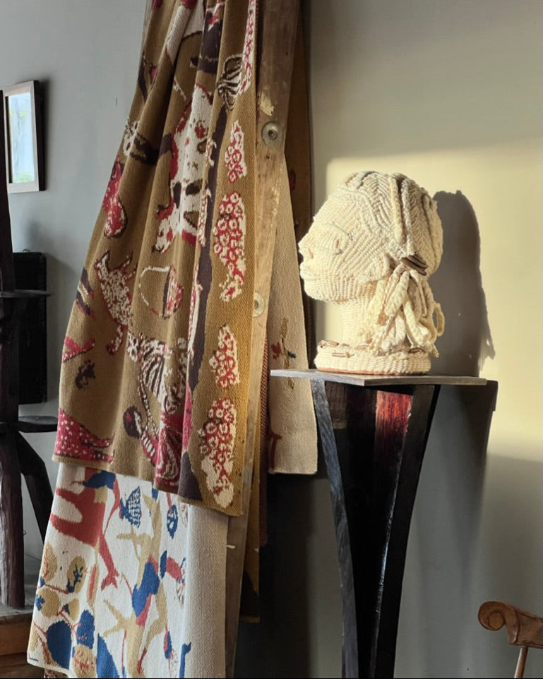 Jungle Throw in Ocre