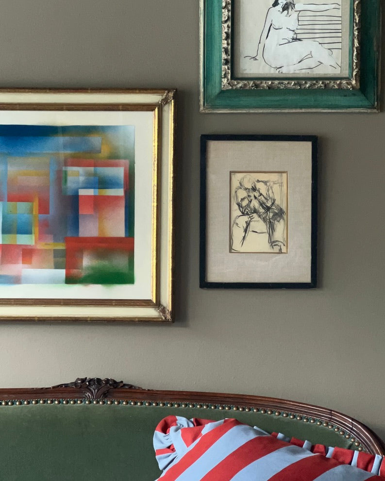 Abstract Graffiti Art in Ornate Frame
