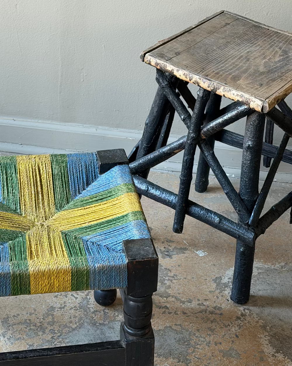 Painted Adirondack Side Table