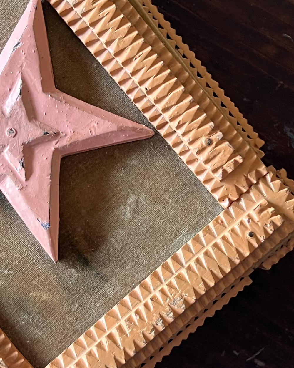 Polychrome Tramp Art Box