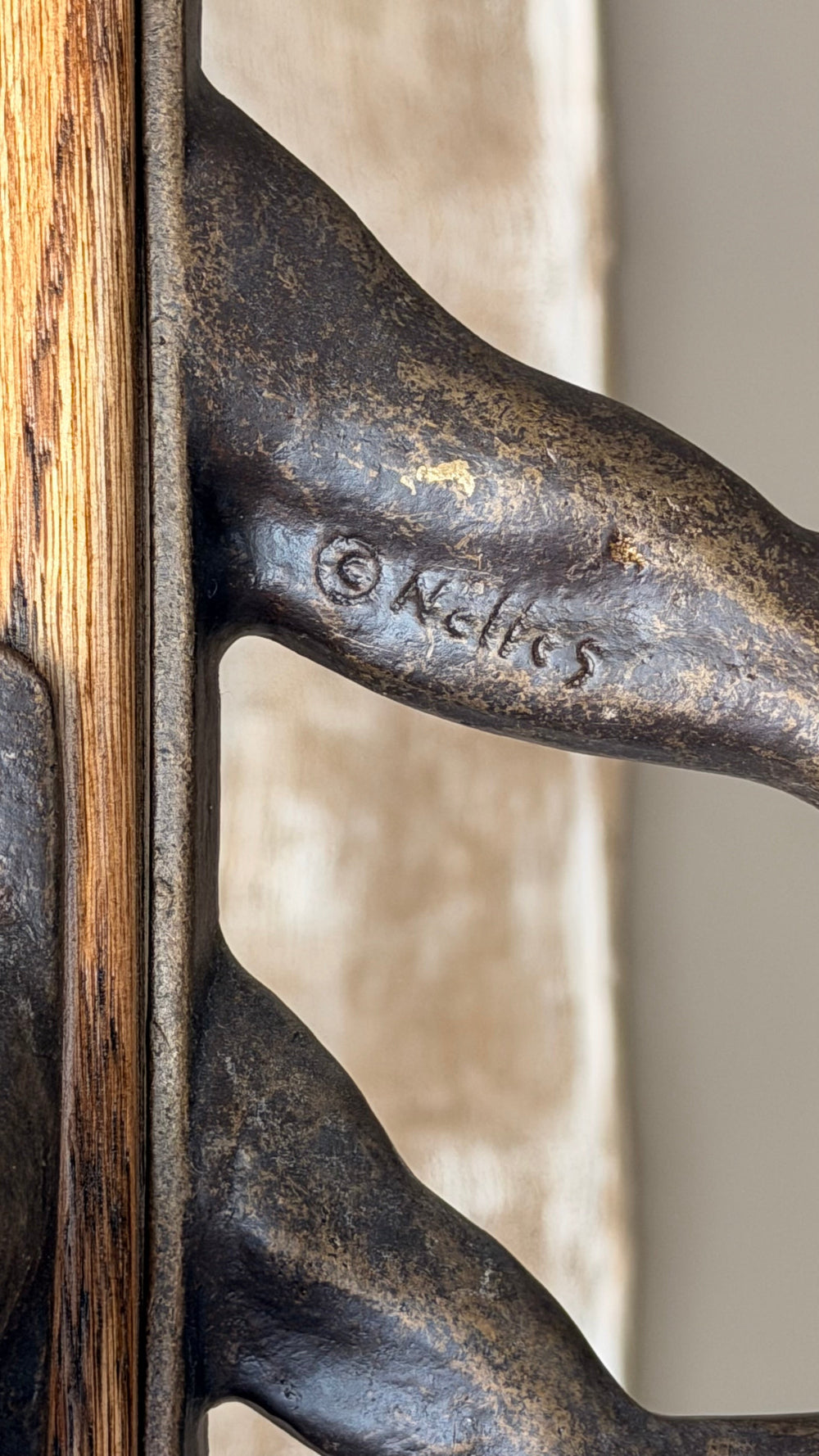 Cast Bronze Coat Rack