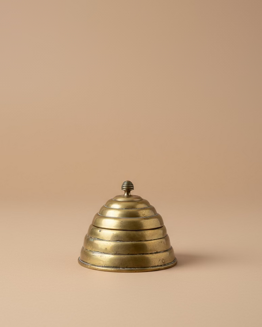 Vintage Brass Honey Pot