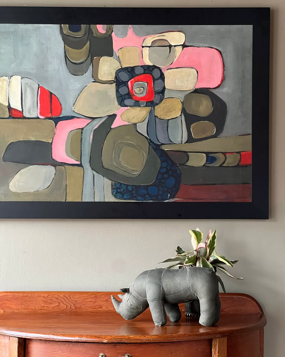 Vintage Original Framed Abstract