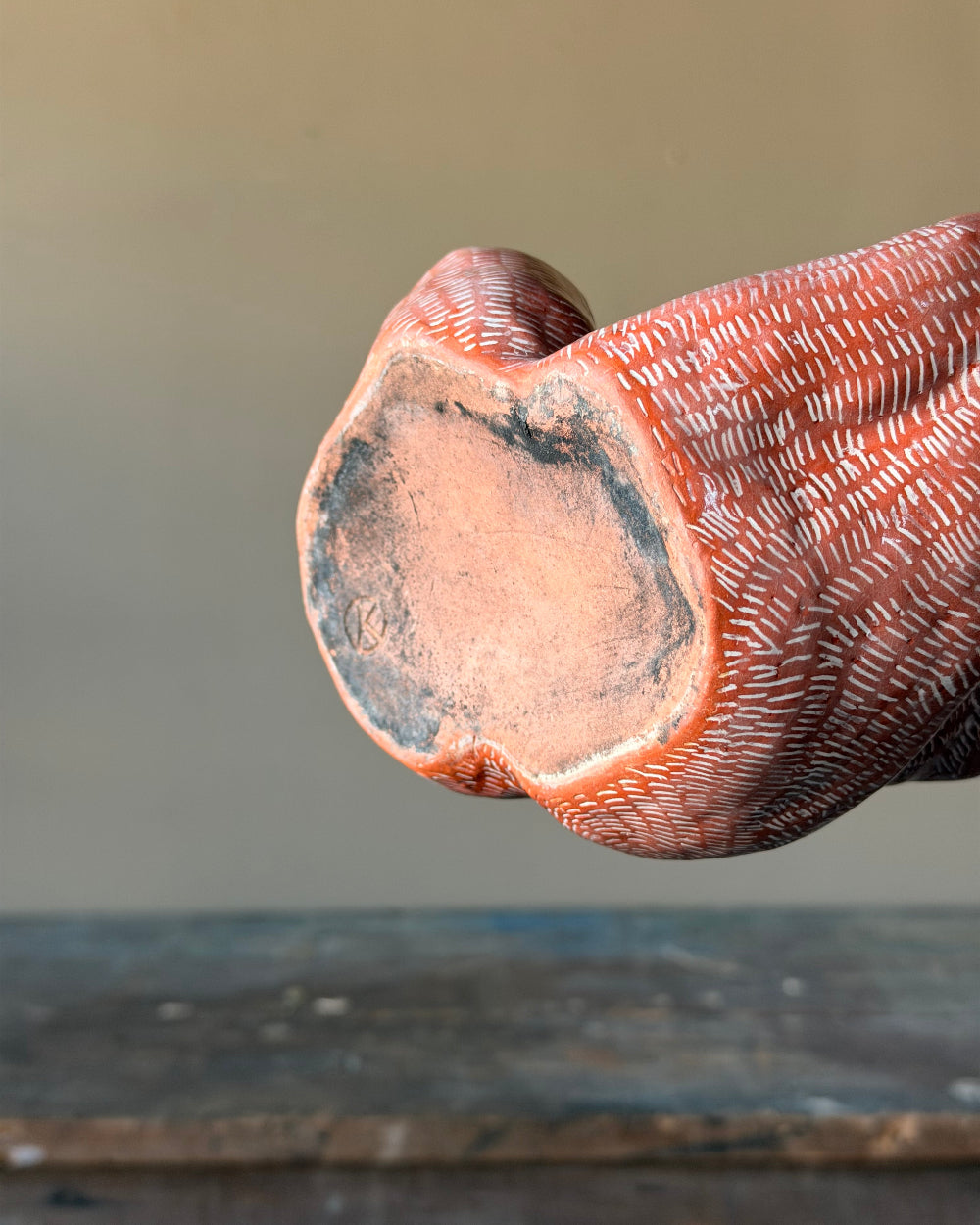 Sitting Nude Ceramic Vessel