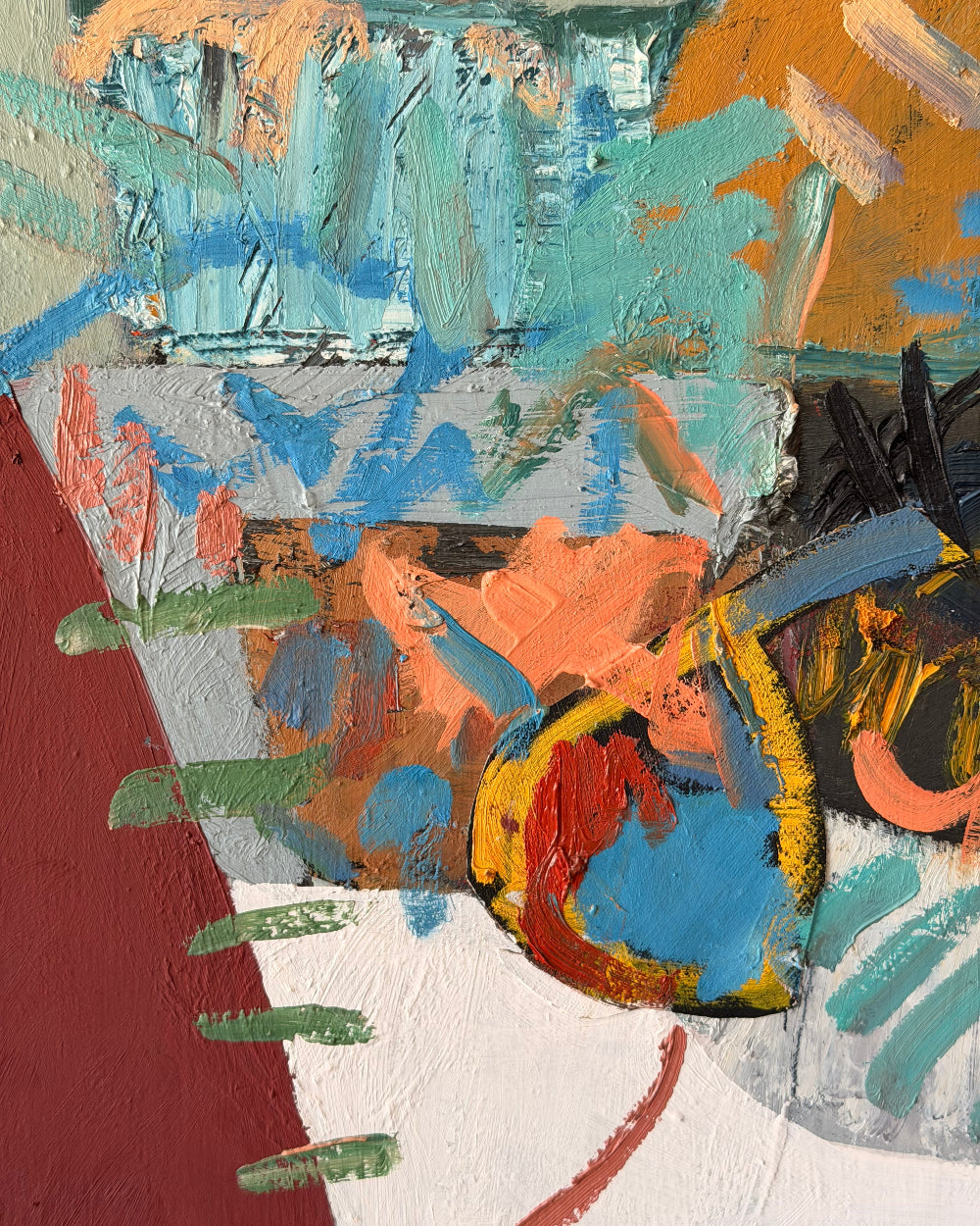 Large Framed Abstract | Frederick J. Nelson