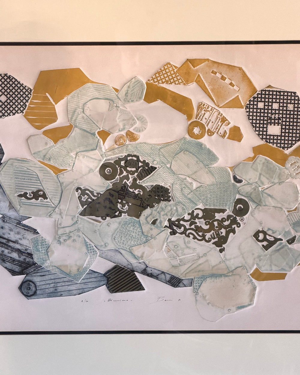 Framed 'Grafisculpture' By Paolo Boni