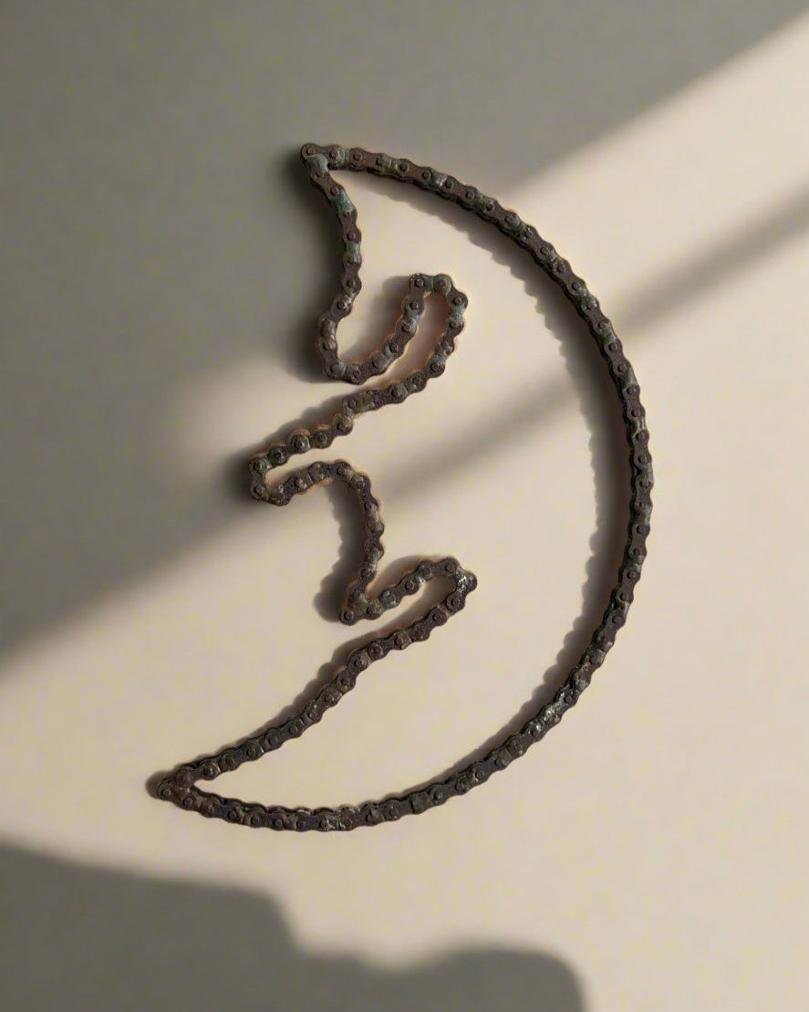 YOU MAY | Bike Chain Crescent Moon