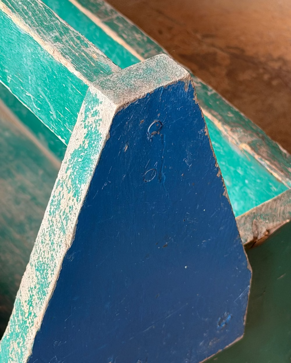 Polychromed Wood Tool Box