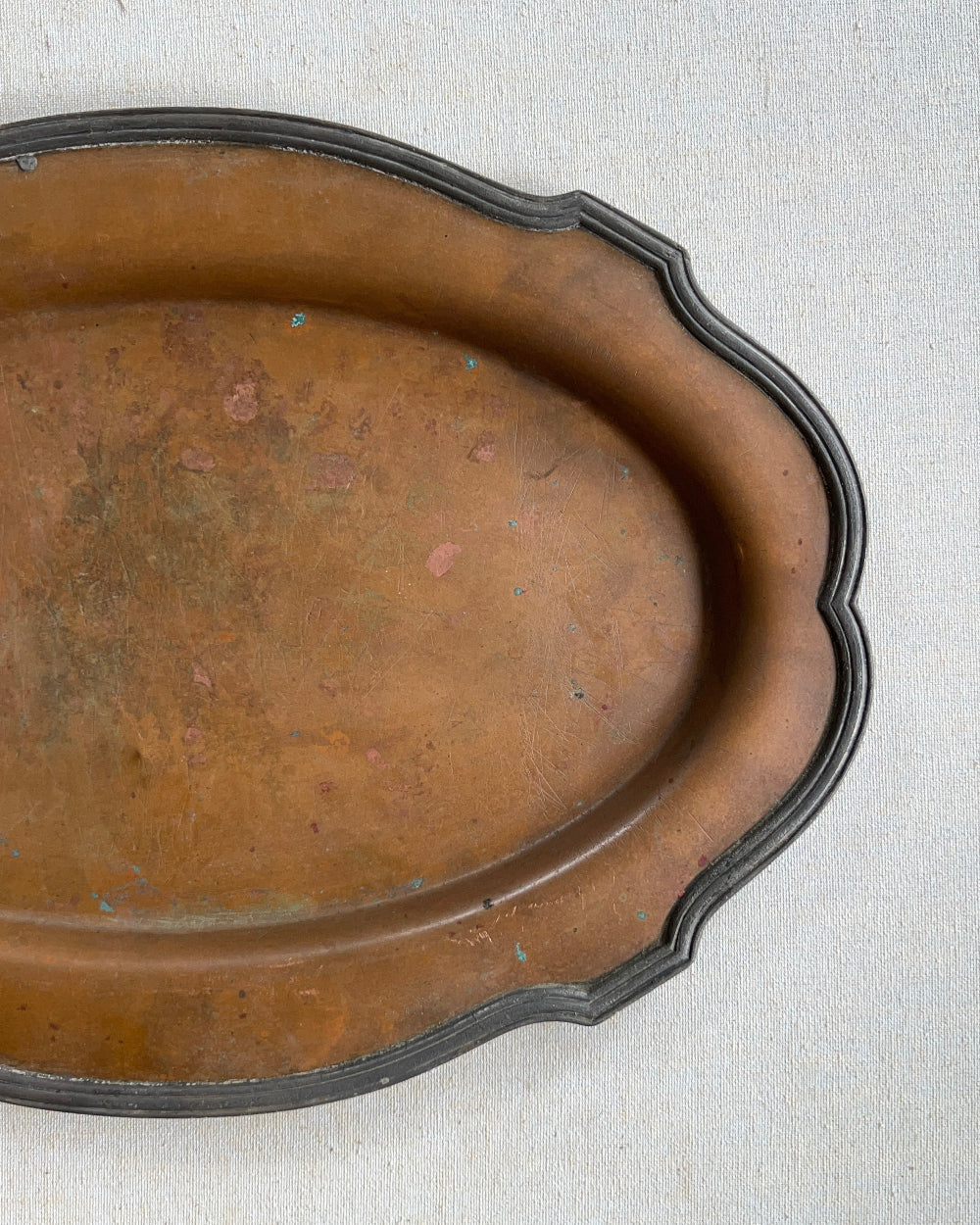 YOU MAY | Heavy Scalloped Copper Tray