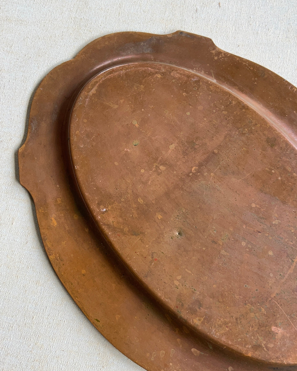 YOU MAY | Heavy Scalloped Copper Tray