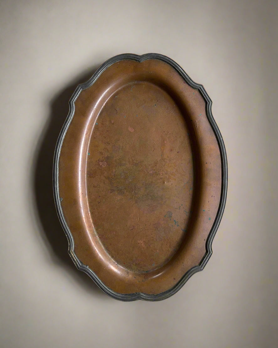 YOU MAY | Heavy Scalloped Copper Tray