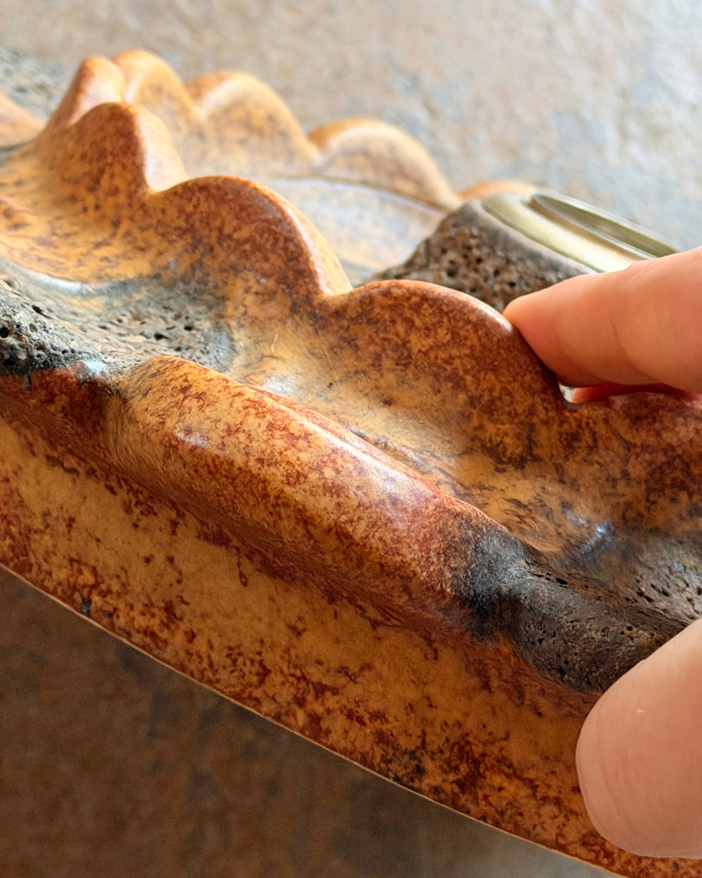 Scalloped Fat Lava Sconce