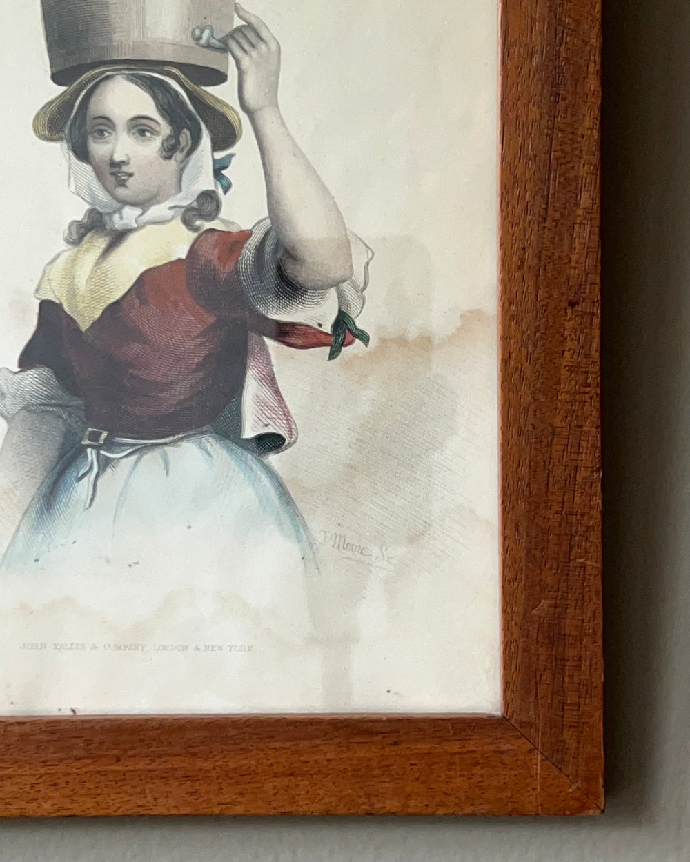 Framed Illustration of Working Woman