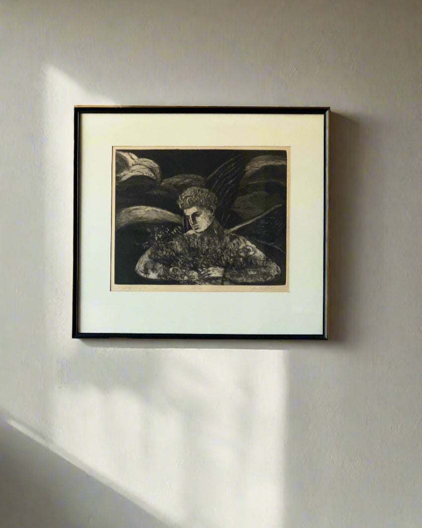 'Zephyrus of the West' Framed Etching