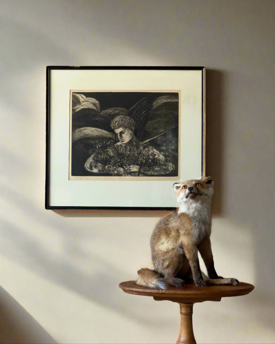 'Zephyrus of the West' Framed Etching