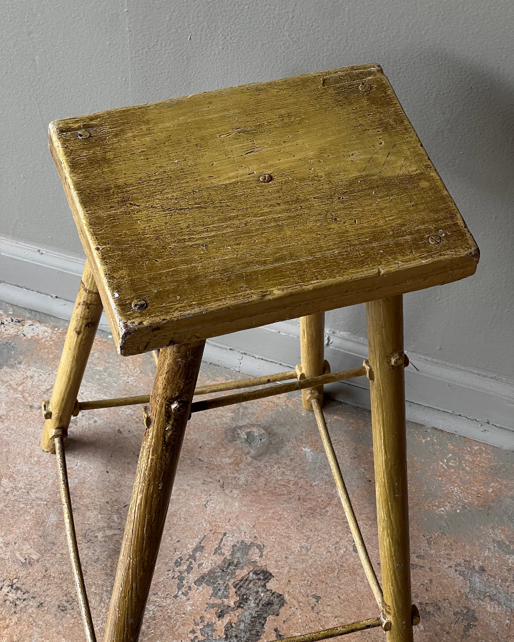 Yellow Shop Stool