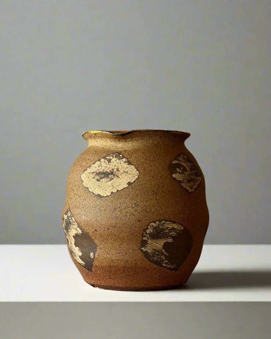 Bulbous Studio Pottery Vessel