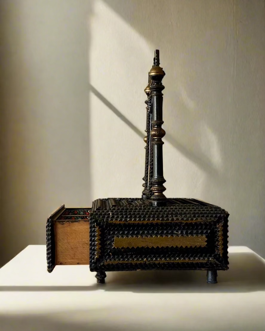 Tramp Art Vanity Mirror