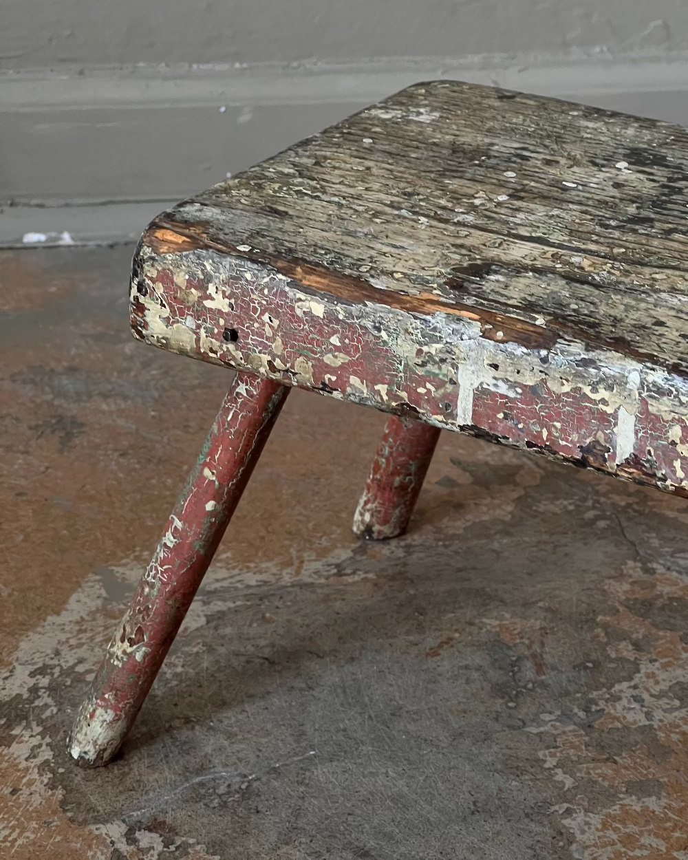 Primitive Pink Stool