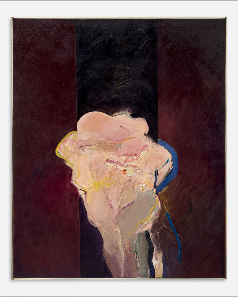 Large Framed Abstract on Canvas