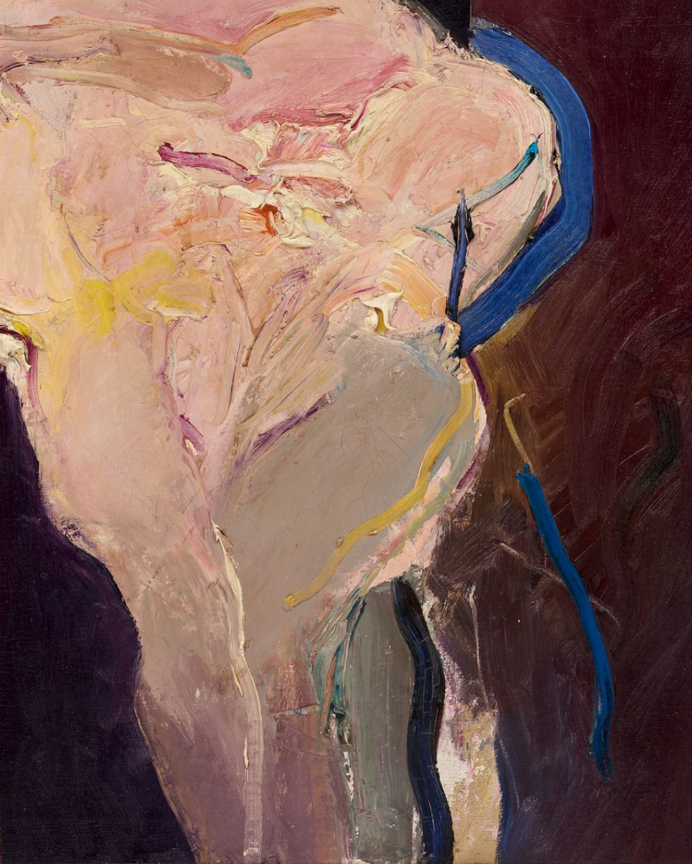 Large Framed Abstract on Canvas