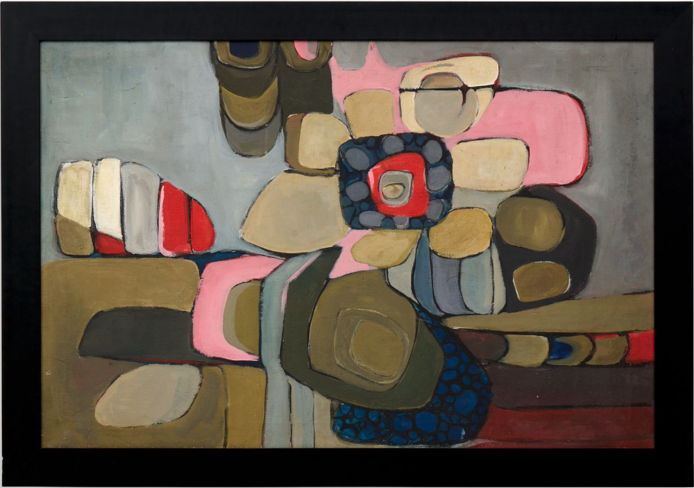 Vintage Original Framed Abstract