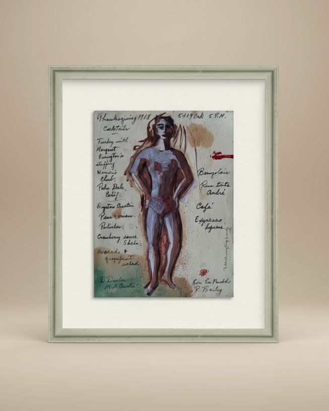 1968 Original Thanksgiving Menu