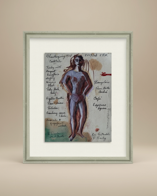 1968 Original Thanksgiving Menu