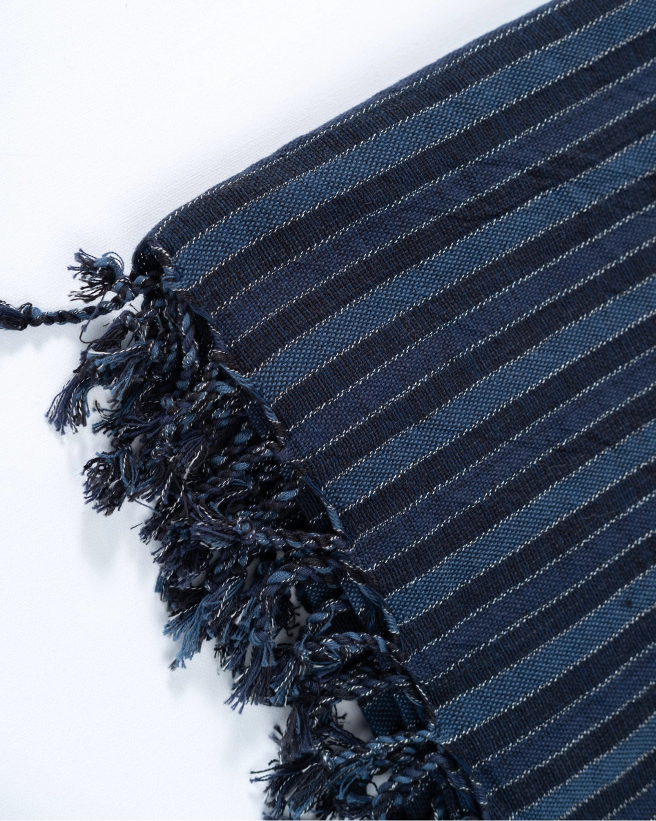 Striped Turkish Bath Towel | Indigo
