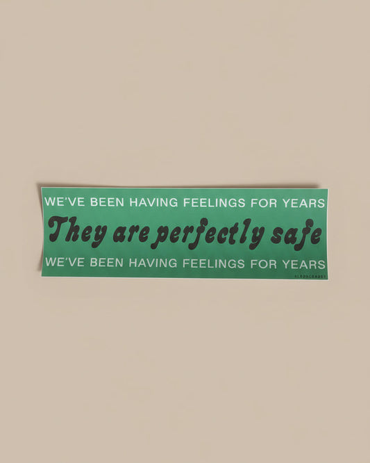 Feelings Are Safe Sticker | Lord Cowboy