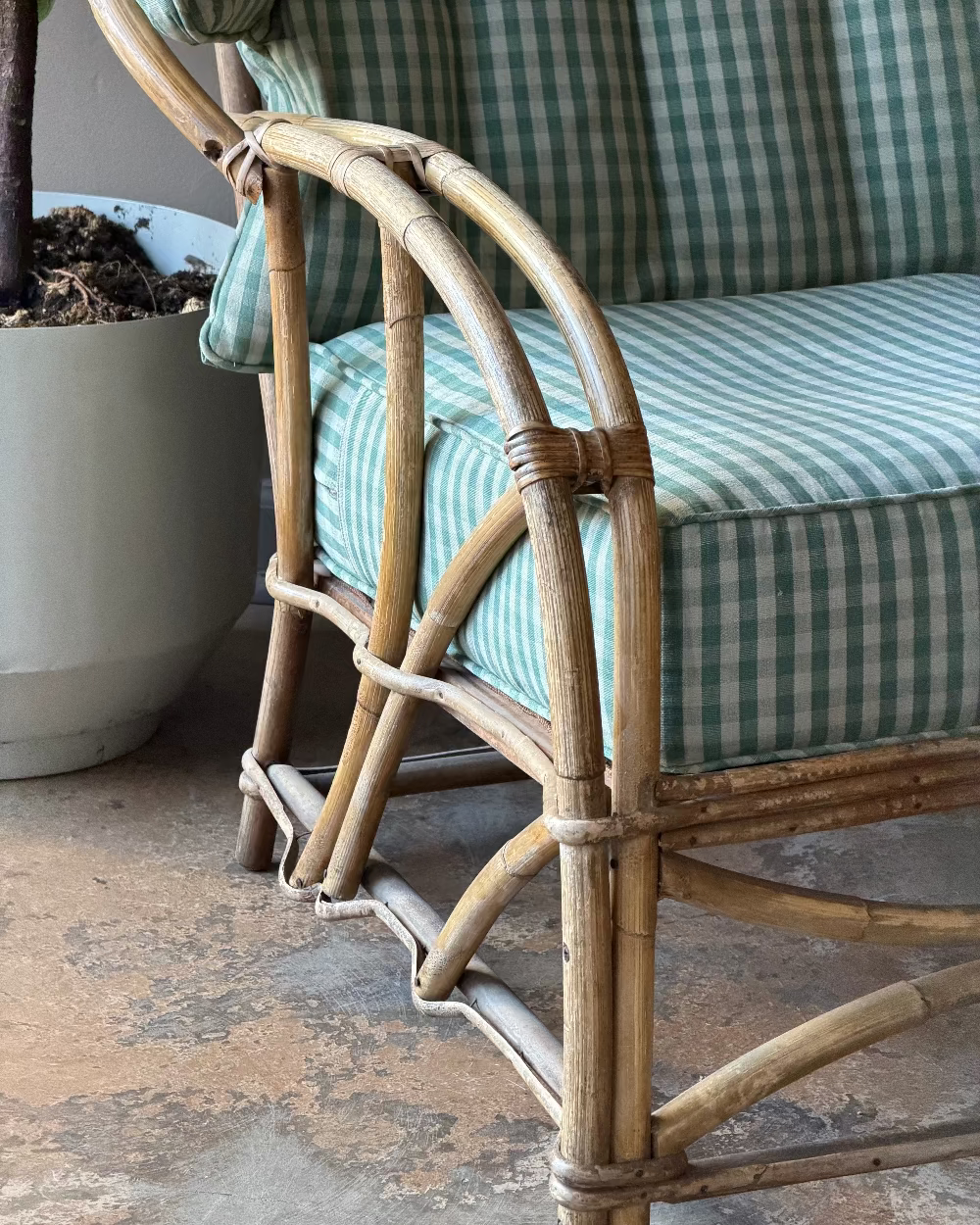 Vintage Rattan 'Wingback'