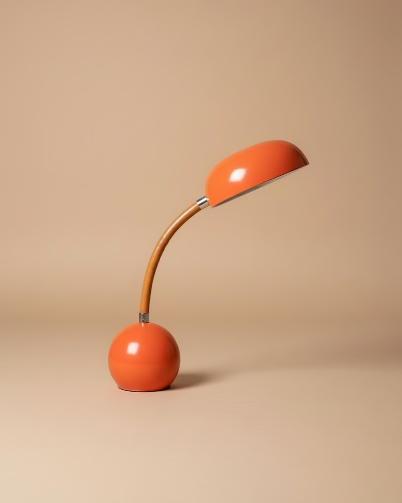 Space Age Wrapped Gooseneck Lamp