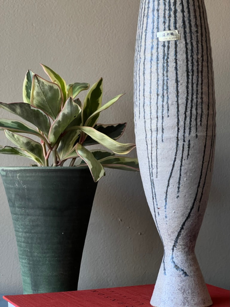 Tall Japanese Ceramic Vase