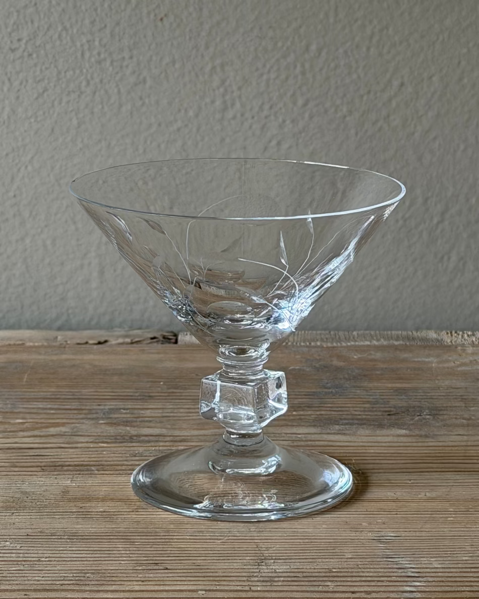 Set/8 Crystal Martini Glasses