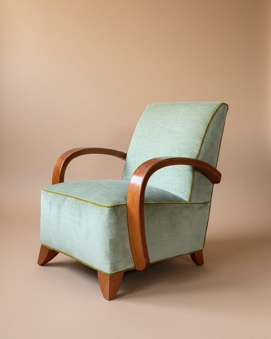 Art Deco Bentwood Club Chairs
