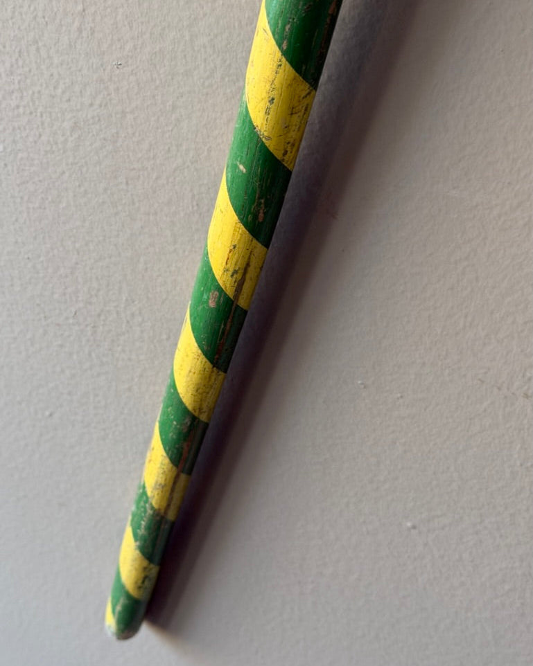 Striped Folk Art Walking Cane