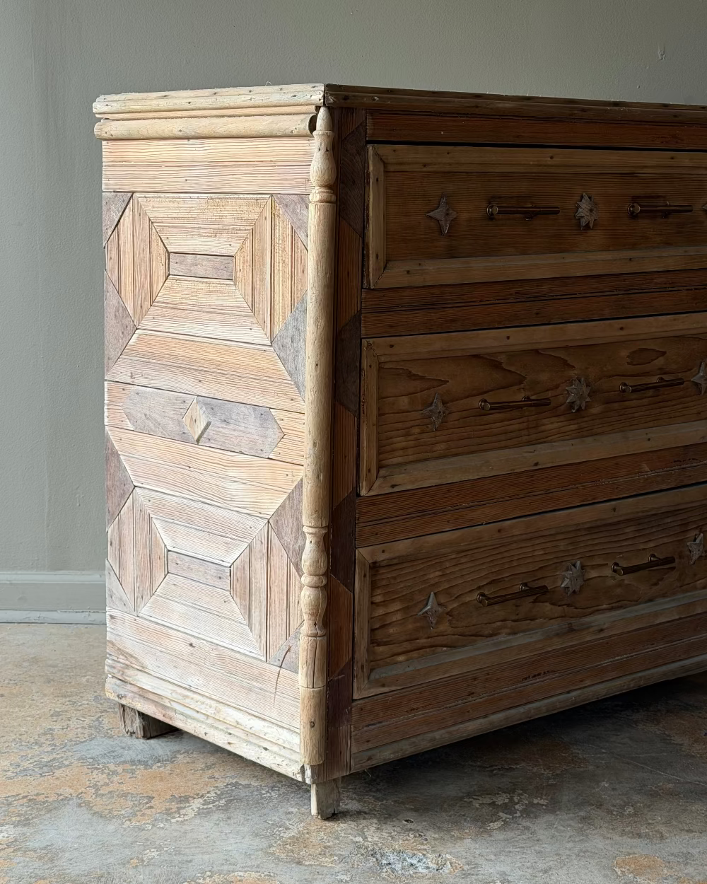 Assembled Folk Art Dresser