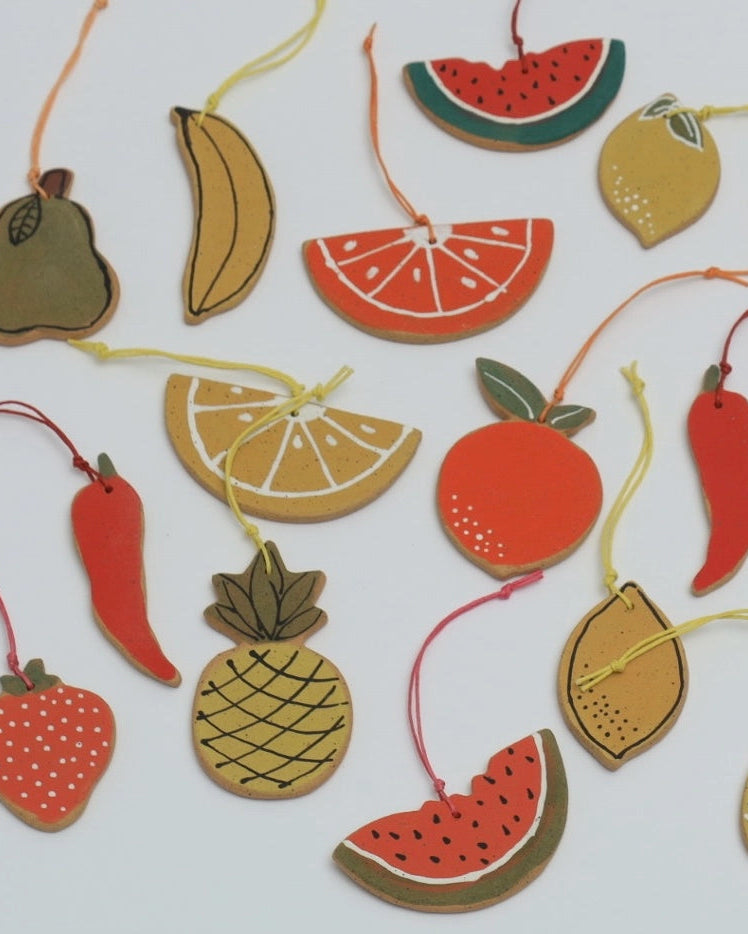 Ceramic Citrus Ornaments | Melville Ceramics