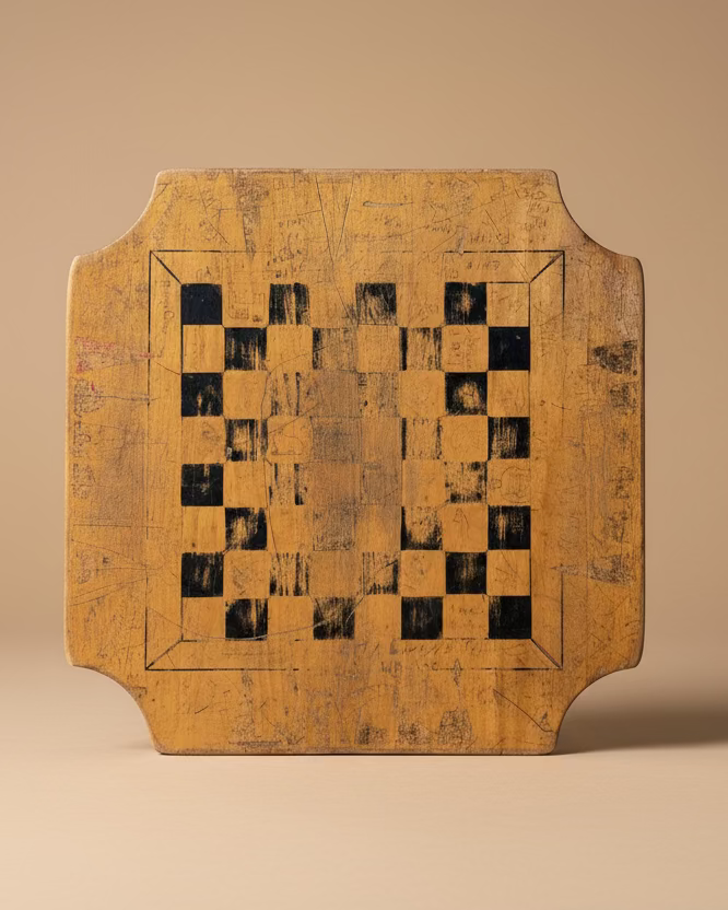 Folk Art Game Table Top