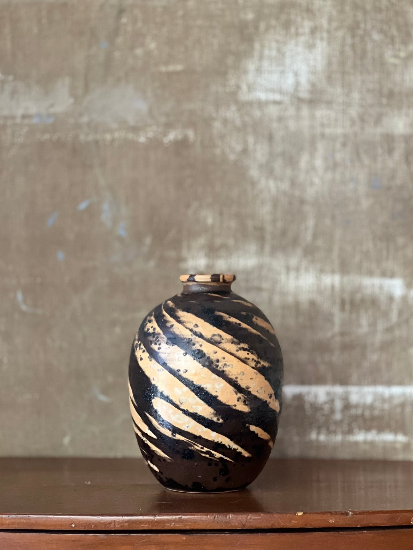 Dramatic Studio Pottery Vase