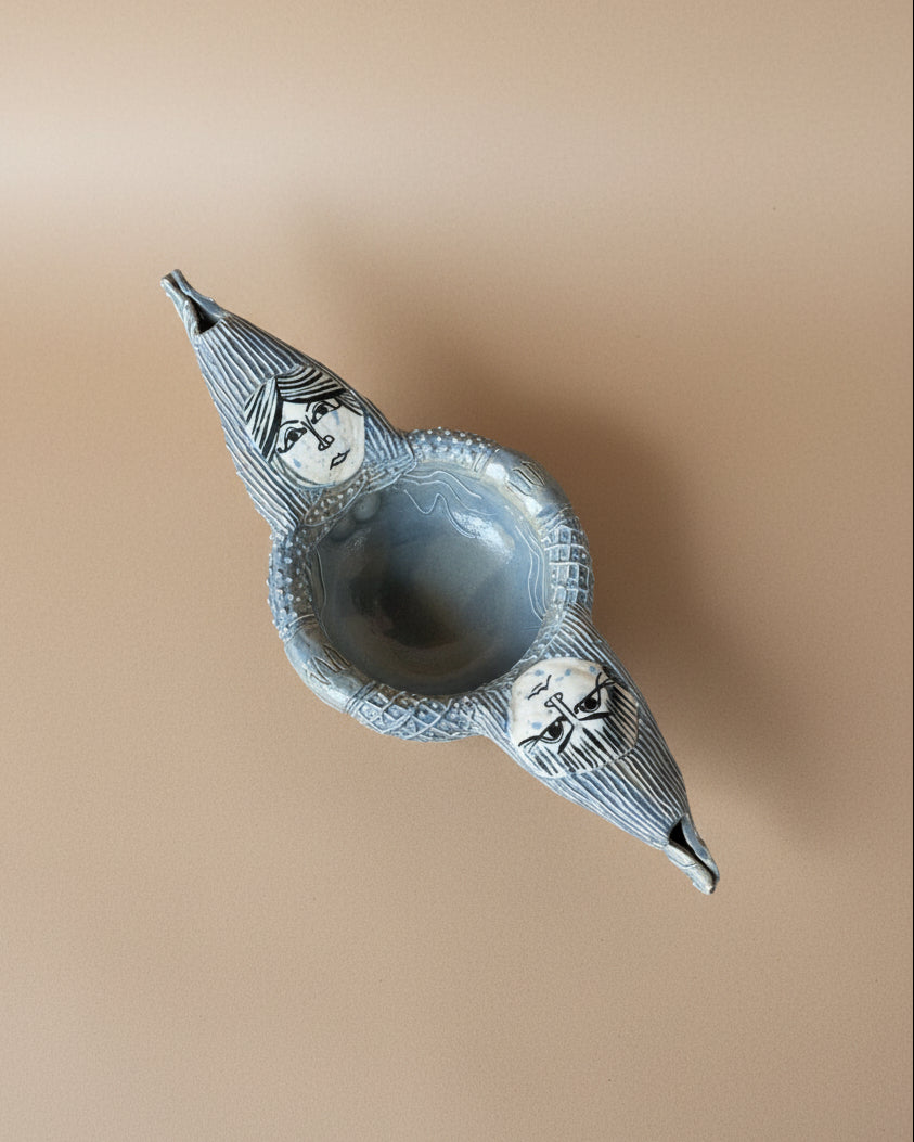 Ceramic Bowl of Man & Woman
