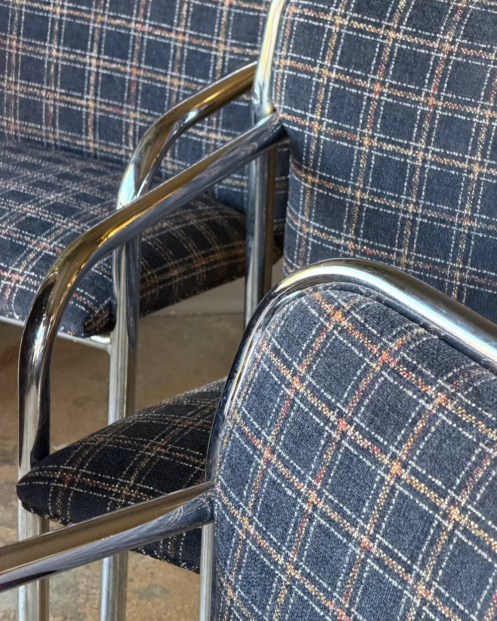 Tubular Chrome Armchairs