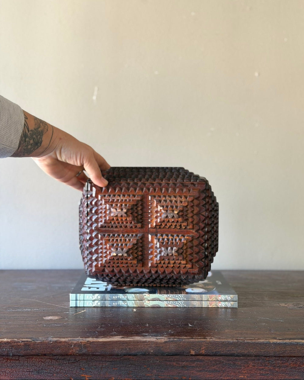 Tramp Art Vanity Box