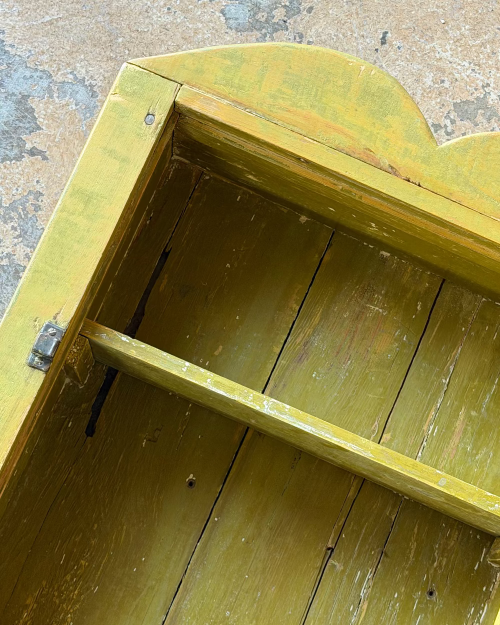Yellow Mirrored Wall Cabinet
