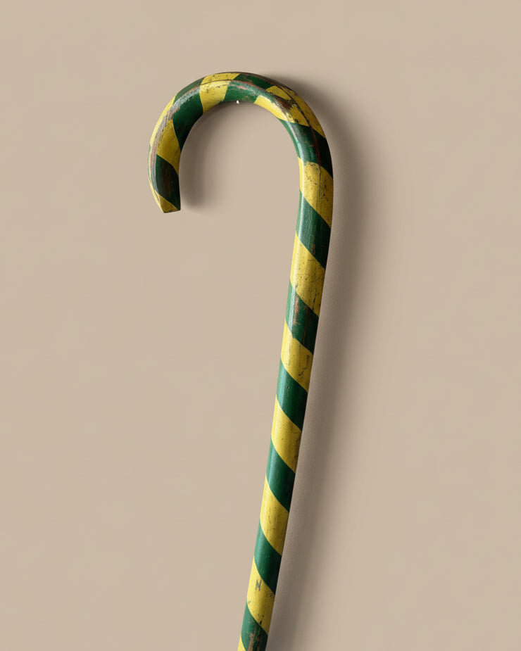 Striped Folk Art Walking Cane