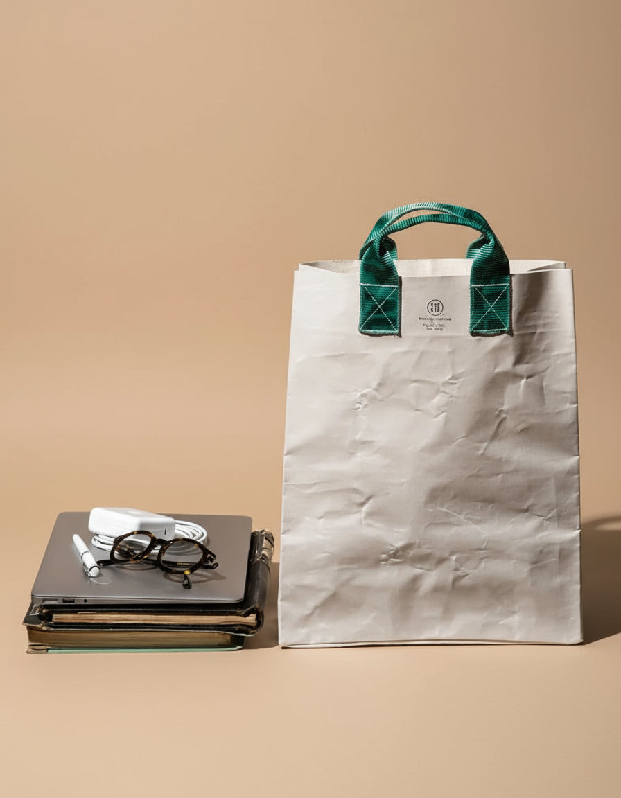 Recycled Sling Belt Canvas Tote