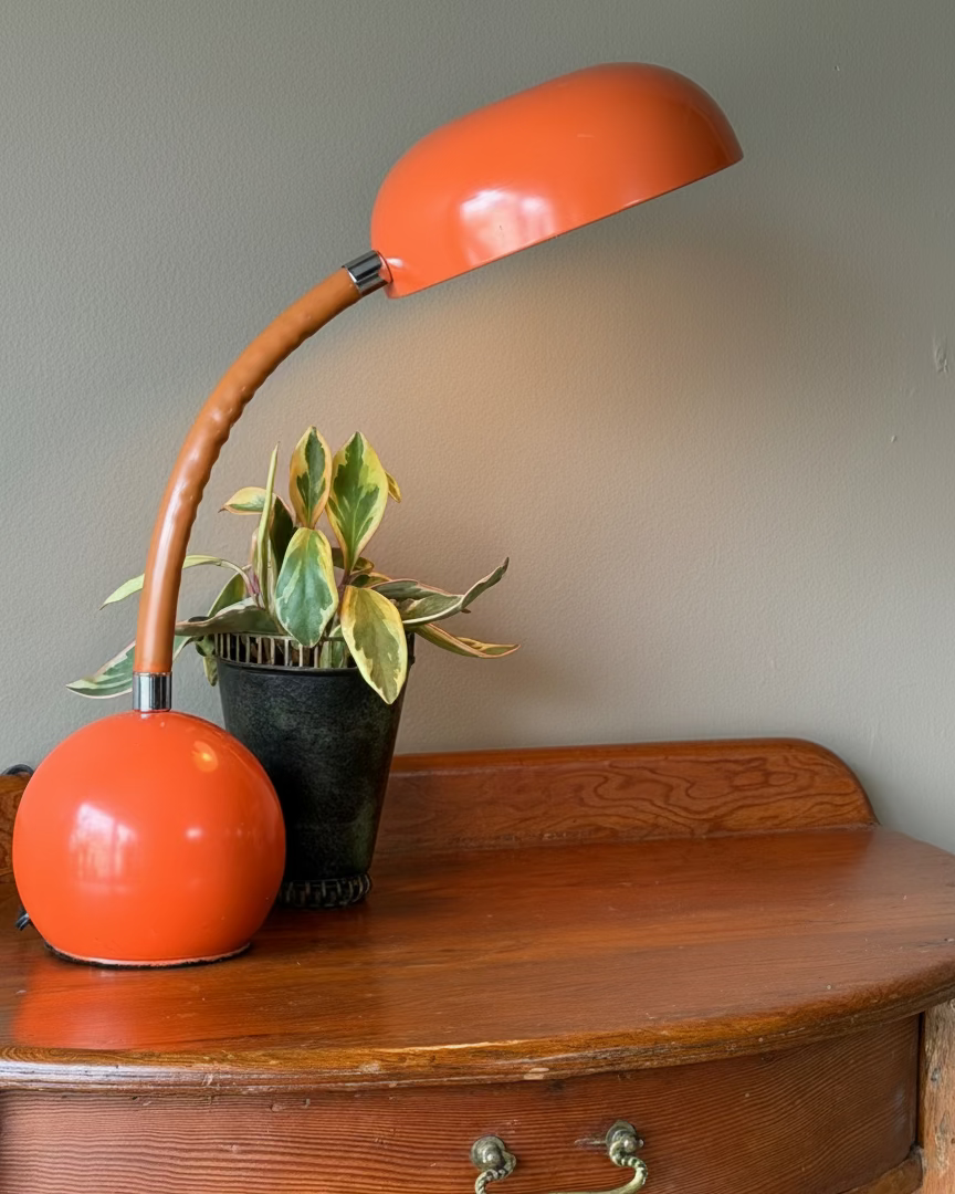 Space Age Wrapped Gooseneck Lamp